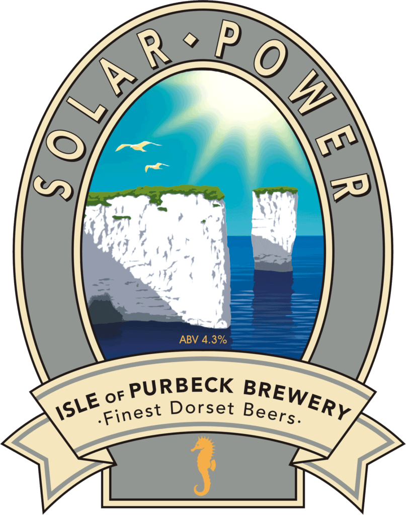 Isle of Purbeck Brewery Solar Power pumpclip PNG