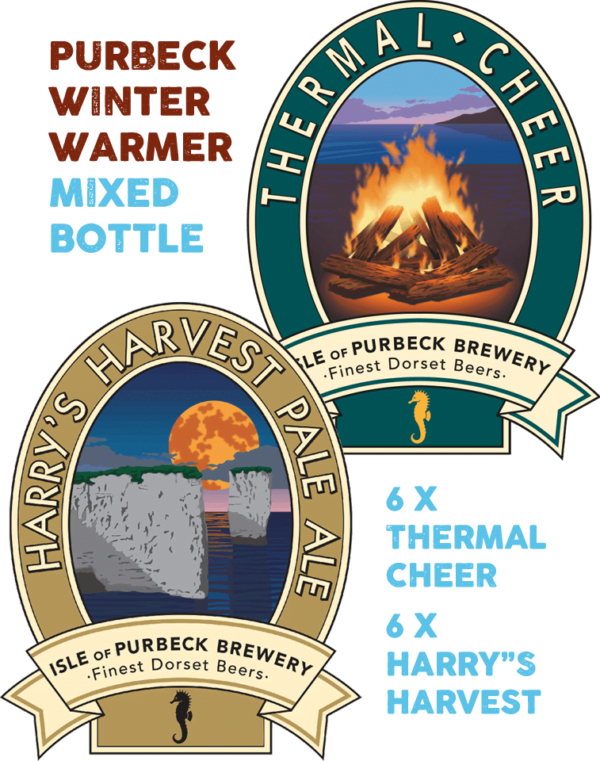 Isle of Purbeck Brewery Winter Warmer Mixed Bottle Case - Thermal Cheer & Harry's Harvest