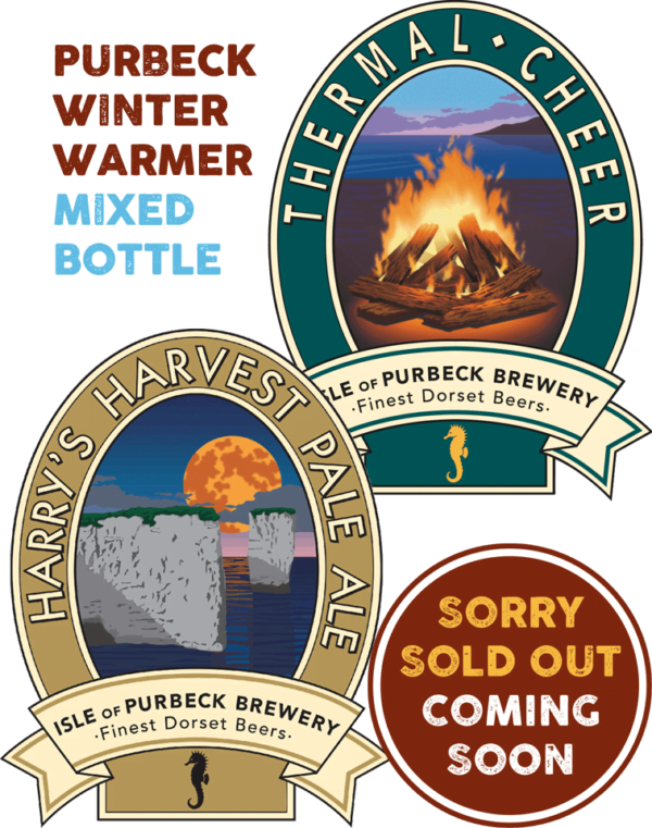Isle of Purbeck Brewery Winter Warmer Mixed Bottle Case - Thermal Cheer & Harry's Harvest - SOLD OUT